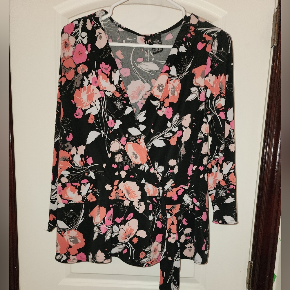 Mix It faux wrap blouse